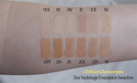 dior face and body swatches 0n|dior backstage face & body.